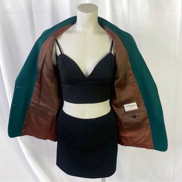 PIETRAFESA GREEN BLAZER  CAMEL HAIR BLAZER SINGLE BREAST UNION MADE IN USA 4 - Picture 13 of 14
